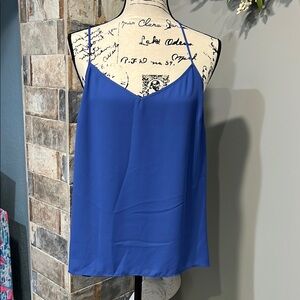 Lilly Pulitzer Blue Dusk Top with Spaghetti Straps